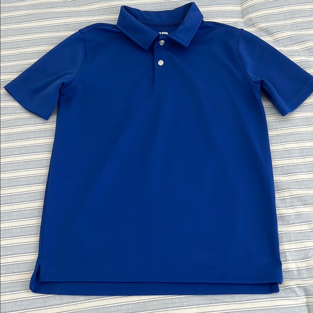 LANDS’ END BOYS POLO. SIZE M (10/12) Royal Blue. Like New
